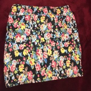 Floral Mini Skirt